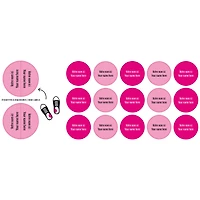 Peel And Stick Name Labels Mini - Pink