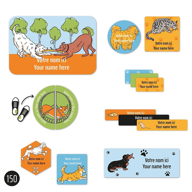 Essentials Name Labels - Animals