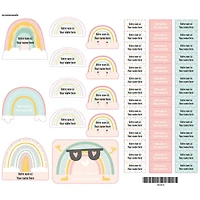 Étiquettes Essentiel - Arcs-en-ciel Rose