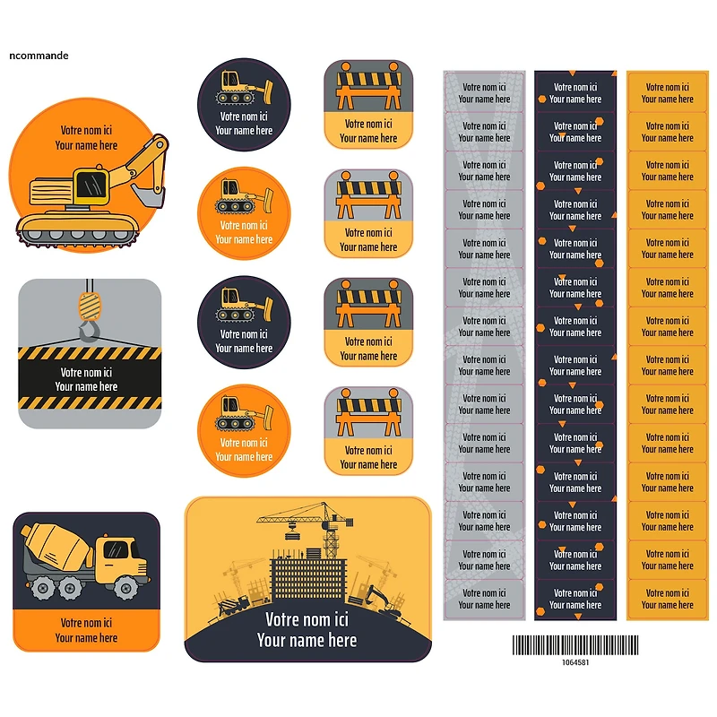 Essential Name Labels - Trucks