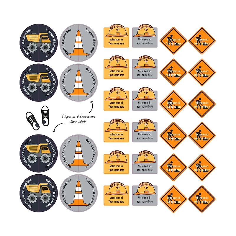 Essential Name Labels - Trucks