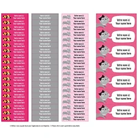 Essential Name Labels - Pink Dog