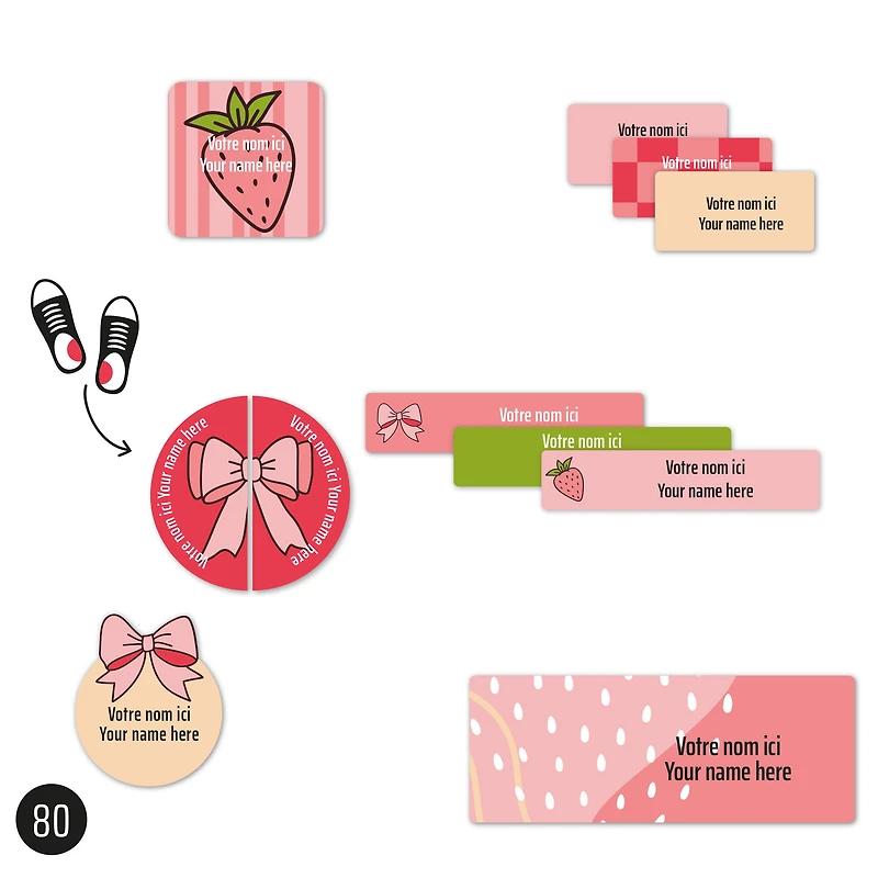 Étiquettes Classique - Boucles