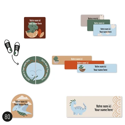 Classical Name Labels - Dinos