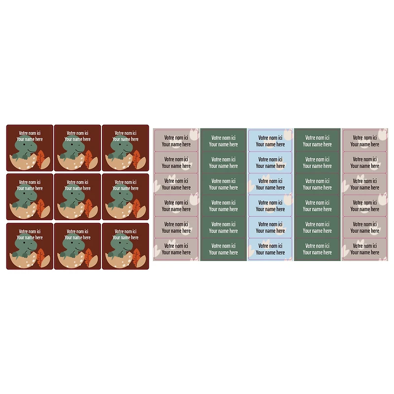 Classical Name Labels - Dinos