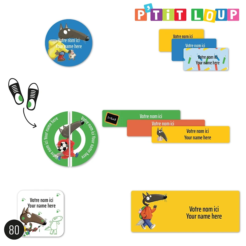 Étiquettes Classique - P'tit Loup