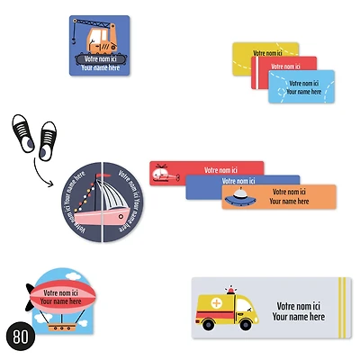 Étiquettes Départ - Transports