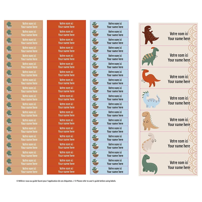 Étiquettes Essentiel - Dinos
