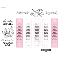 Essential Name Labels – School pink