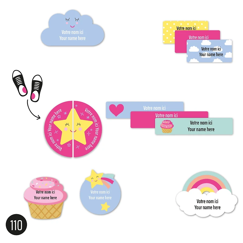 Daycare Name Labels - Unicorn
