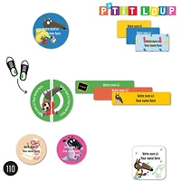 Daycare Name Labels - Little Wolf