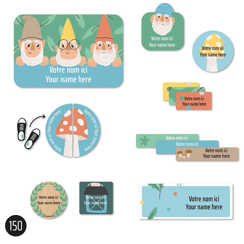 Essential Name Labels - Gnome