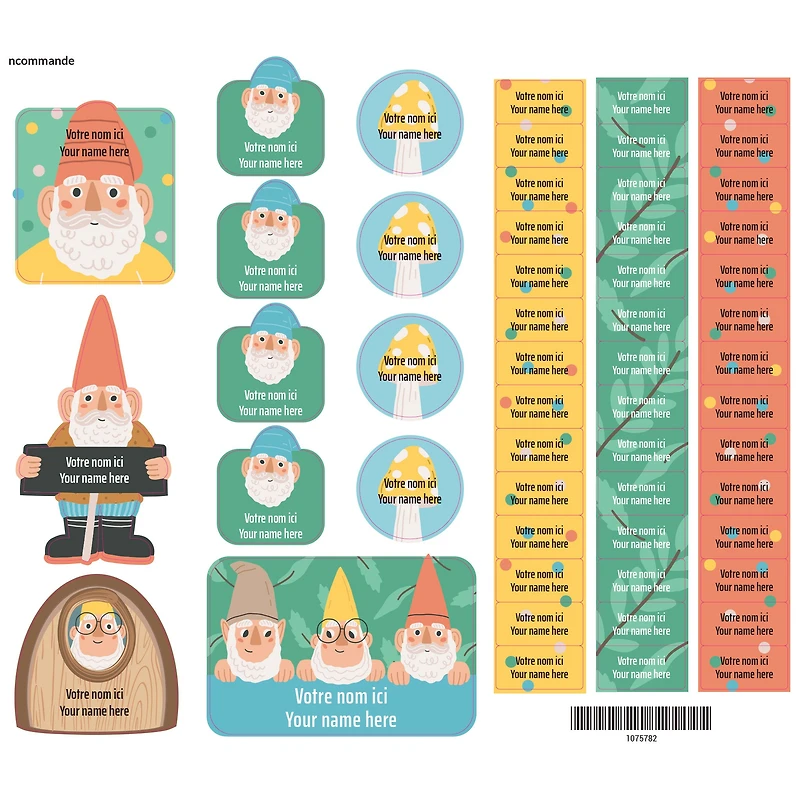 Essential Name Labels - Gnome