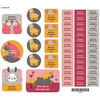 Essential Name Labels - Llamas