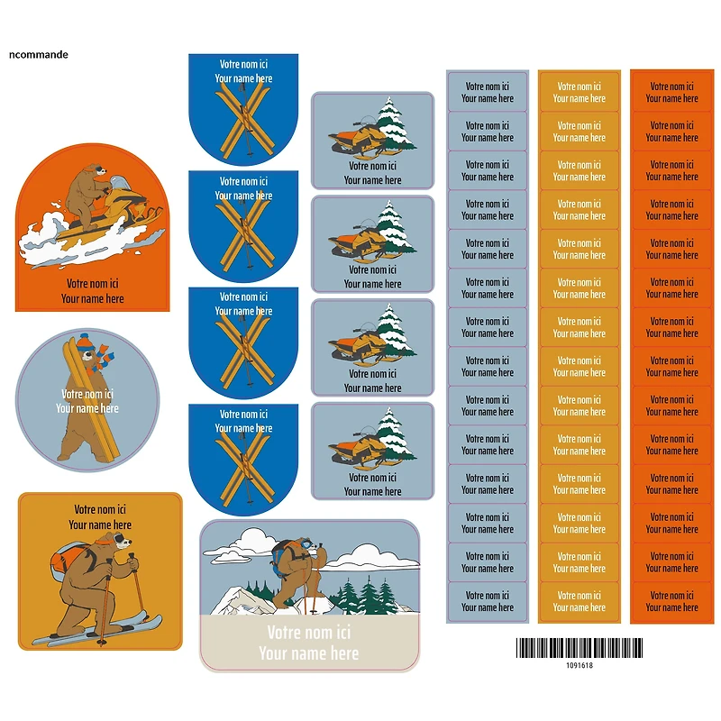 Essential Name Labels - Skidoo