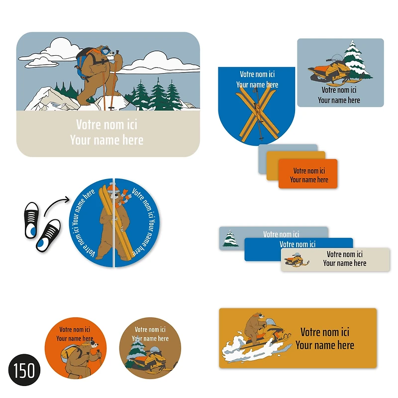 Étiquettes Essentiel - Motoneige