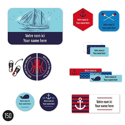 Essential Name Labels – Nautical
