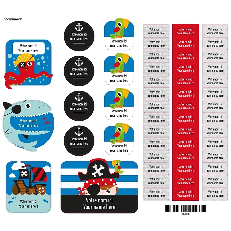 Étiquettes Essentiel - Pirates