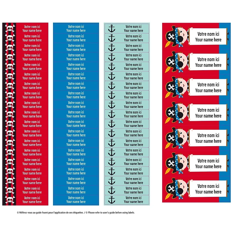Essential Name Labels - Pirates