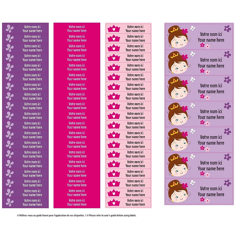 Essential Name Labels – Princesses
