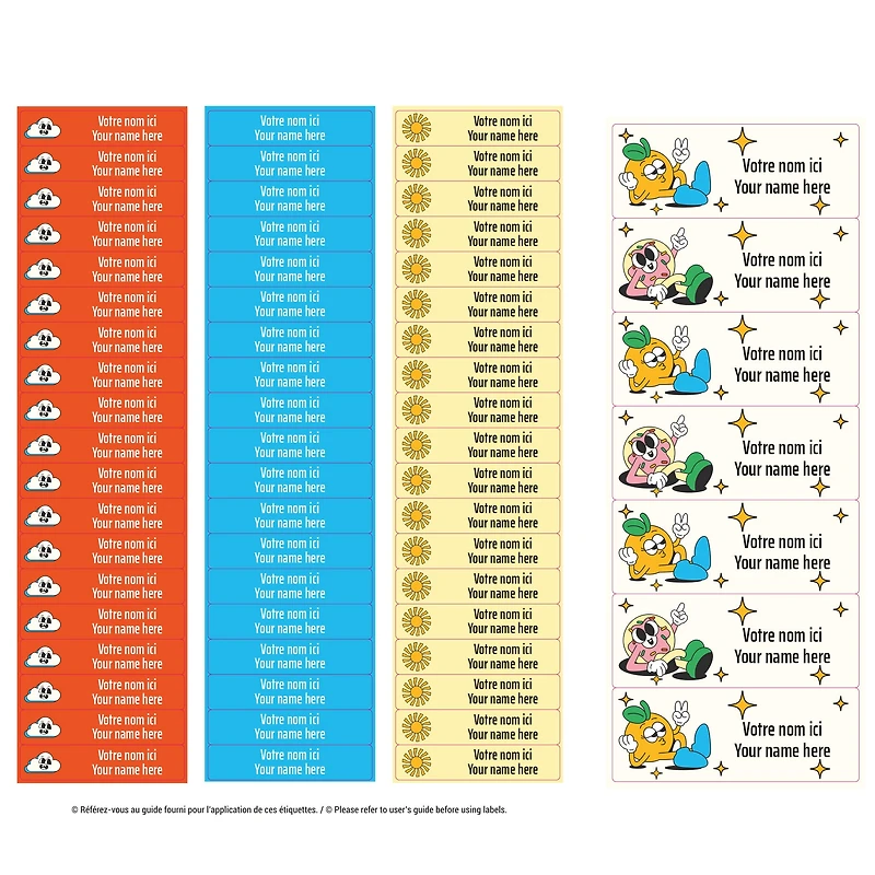 Étiquettes Essentiel - Rétro