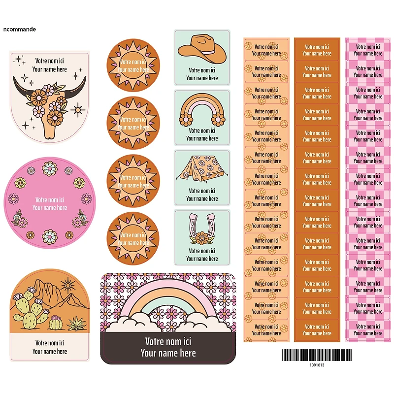 Essential Name Labels - Rodeo