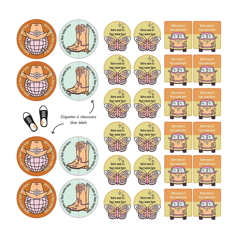 Essential Name Labels - Rodeo