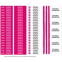Essential Name Labels - Pink patterns