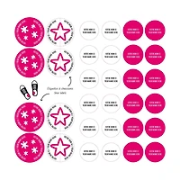 Essential Name Labels - Pink patterns