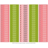 School Name Labels - Bows
