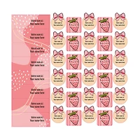 School Name Labels - Bows