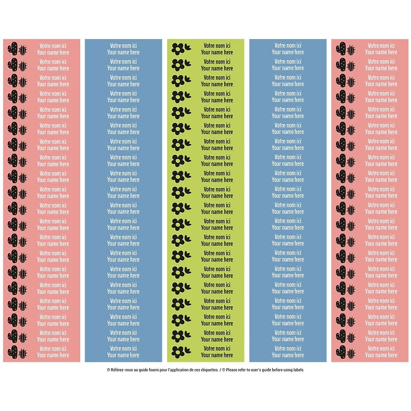 School Name Labels - Cactus