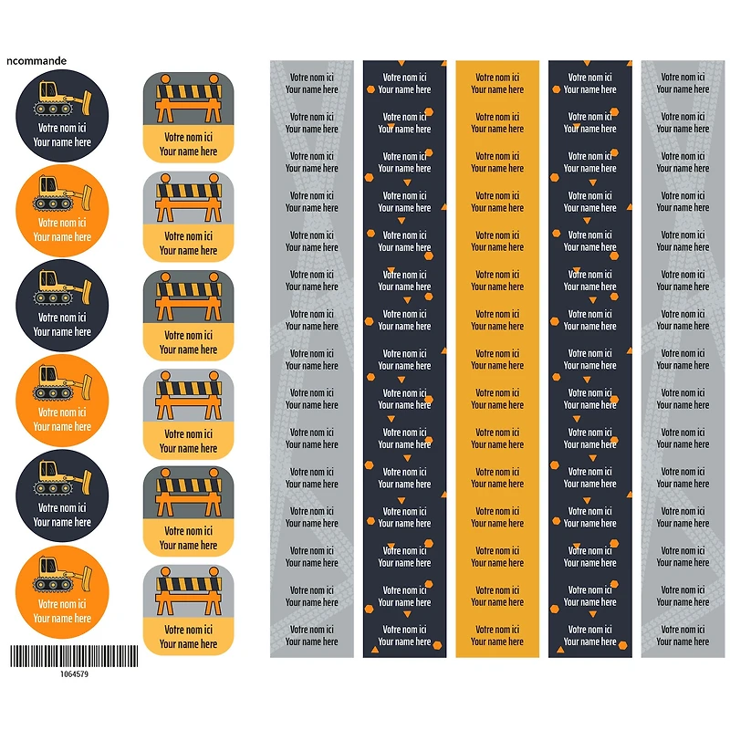 School Name Labels - Trucks