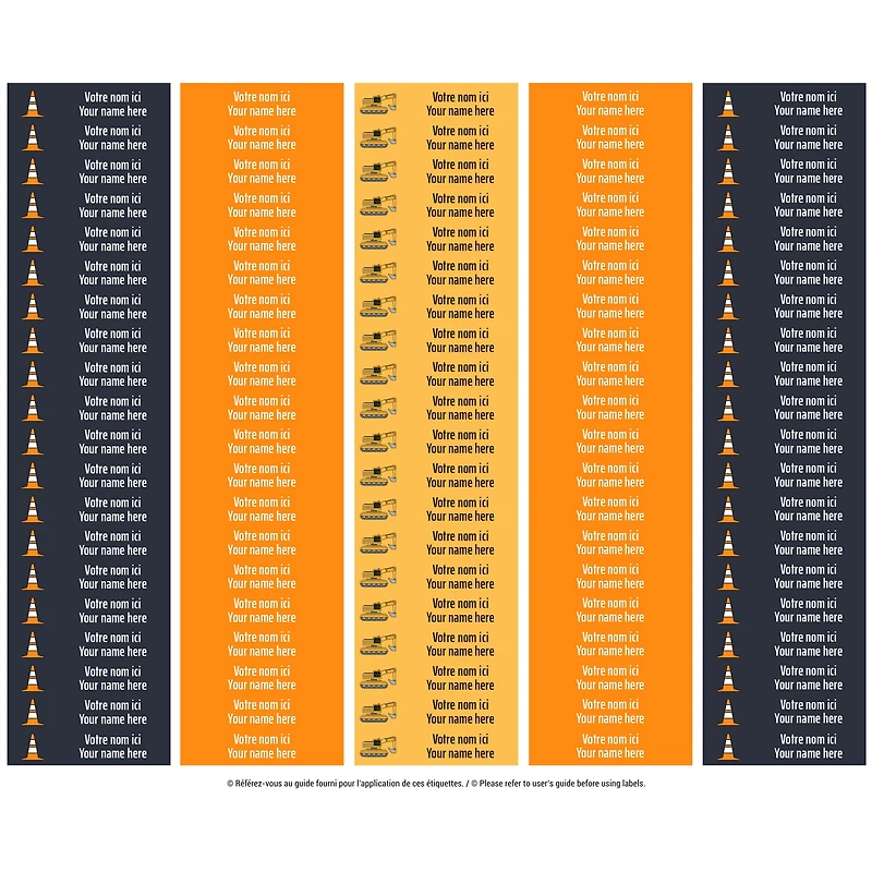 School Name Labels - Trucks