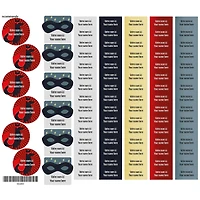 School Name Labels - Superheros