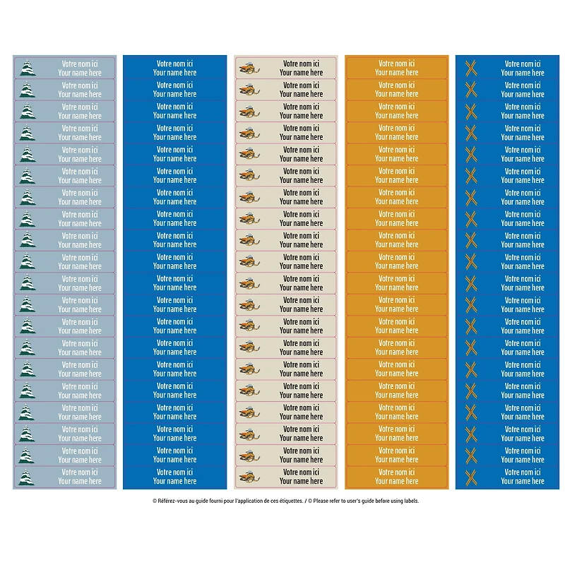 School Name Labels - Skidoo