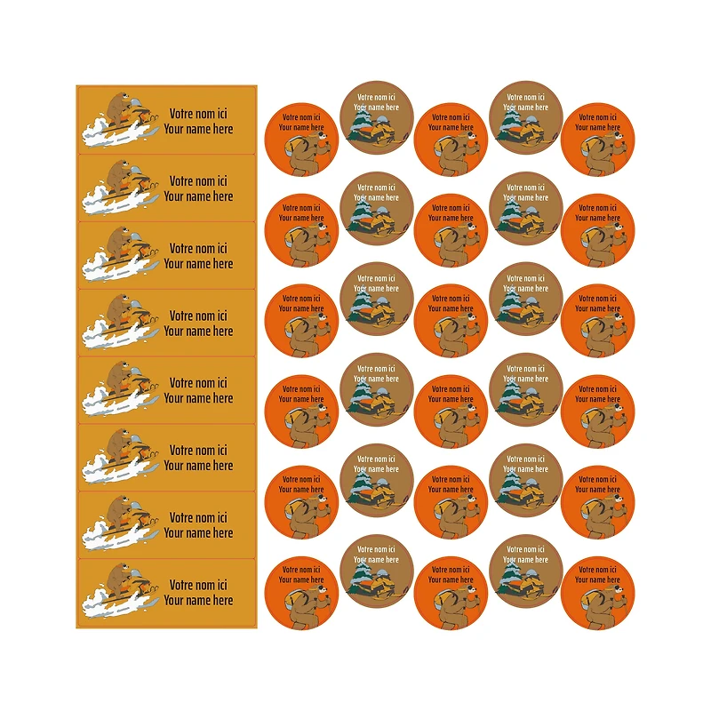 School Name Labels - Skidoo