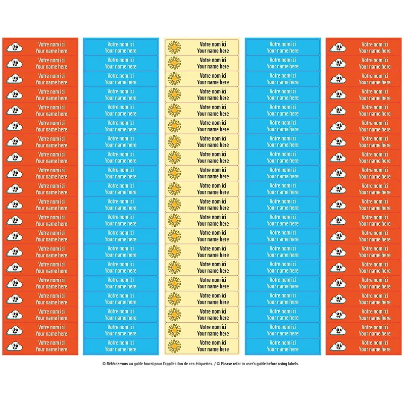 Étiquettes Scolaire - Rétro