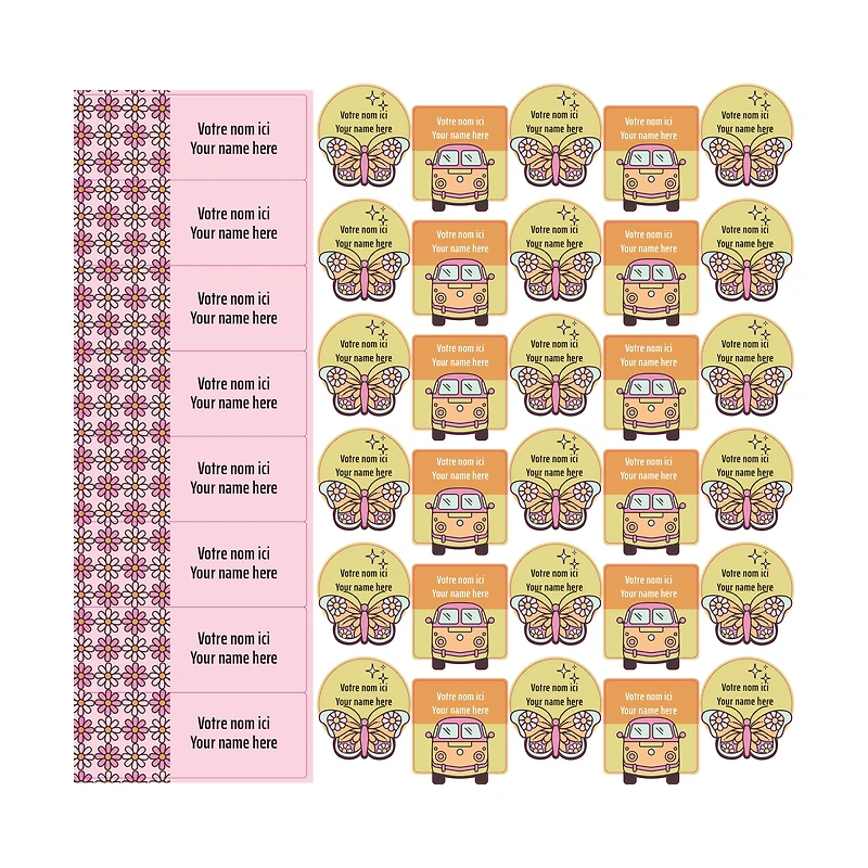 School Name Labels