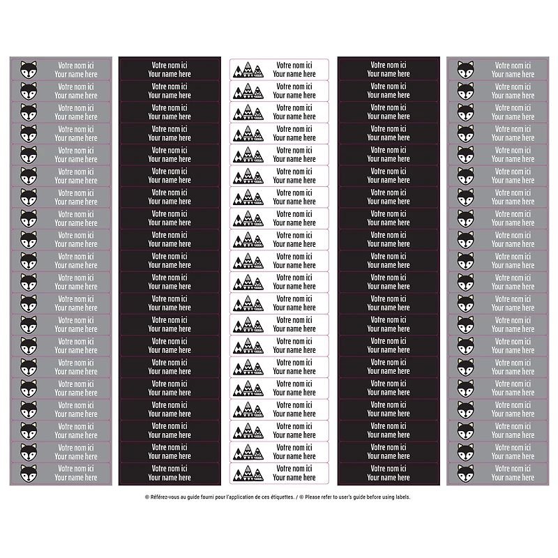 School Name Labels - Scandinavian