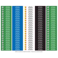 Étiquettes Scolaire - Soccer