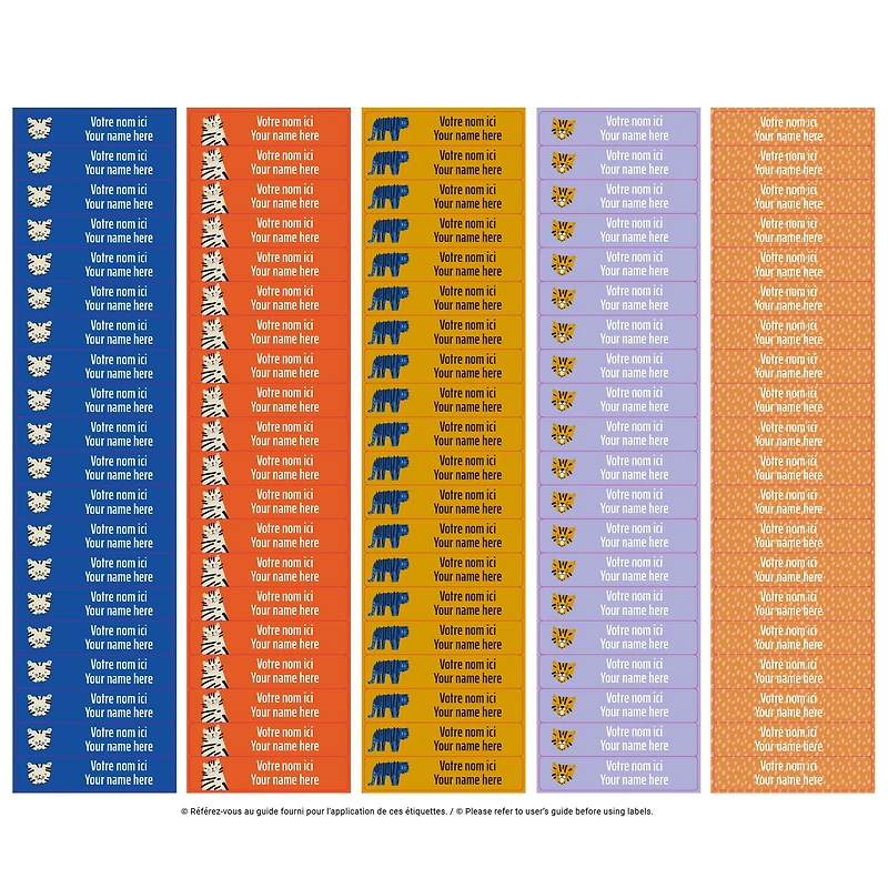 School Name Labels - Tigers