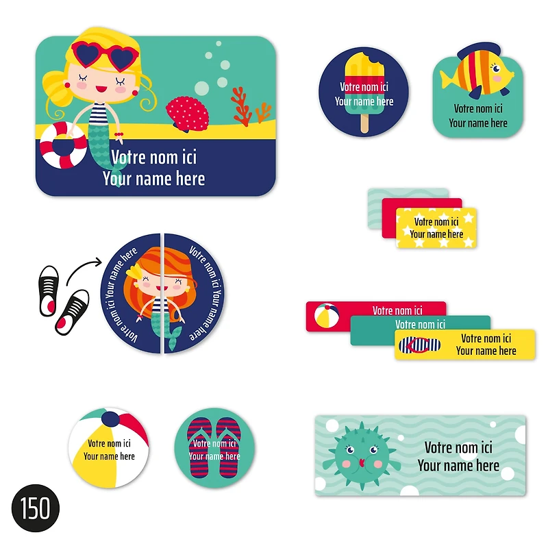 Essential Name Labels – Mermaids