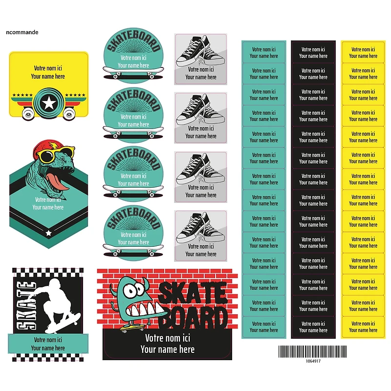 Essential Name Labels - Skate