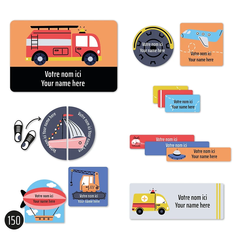 Essential Name Labels - Transport