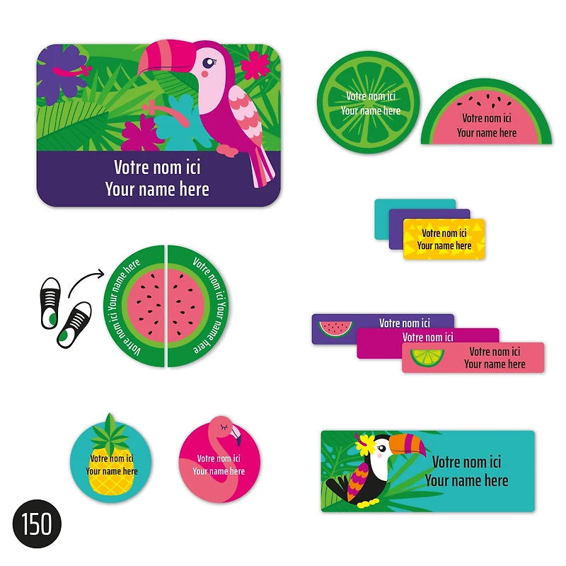 Étiquettes Essentiel - Tropical