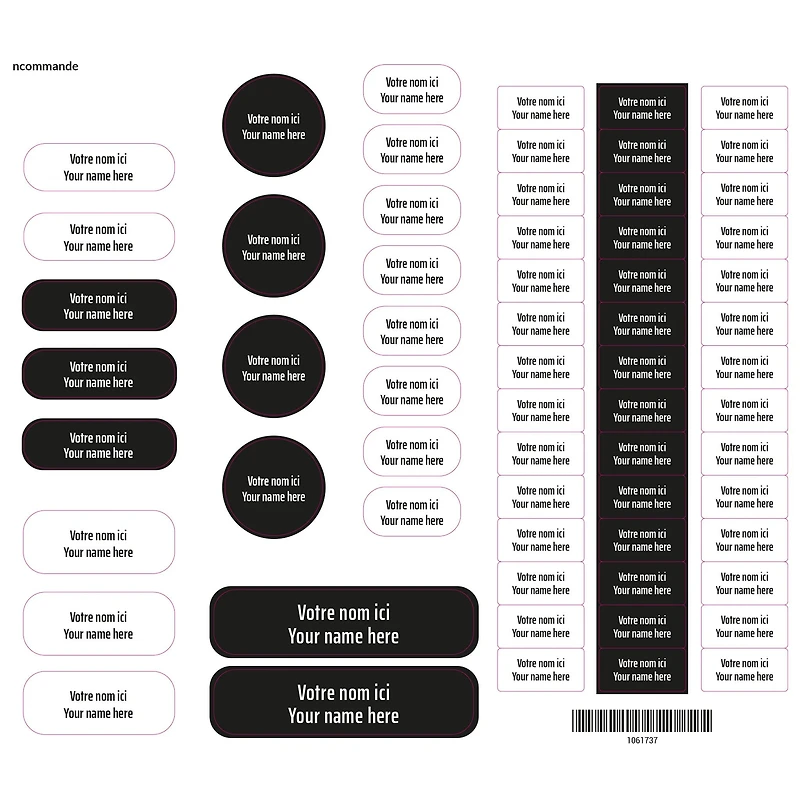 Essential Name Labels