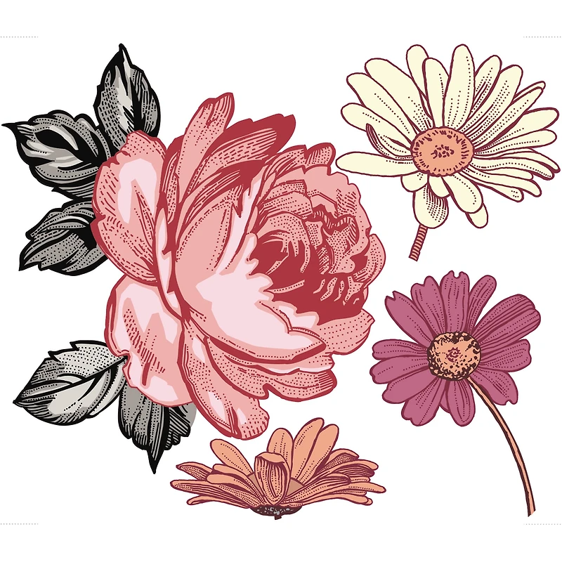 Autocollants Muraux - Fleurs