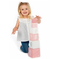 Blocs À Empiler Numéros - Rose