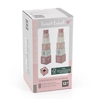 Blocs À Empiler Numéros - Rose